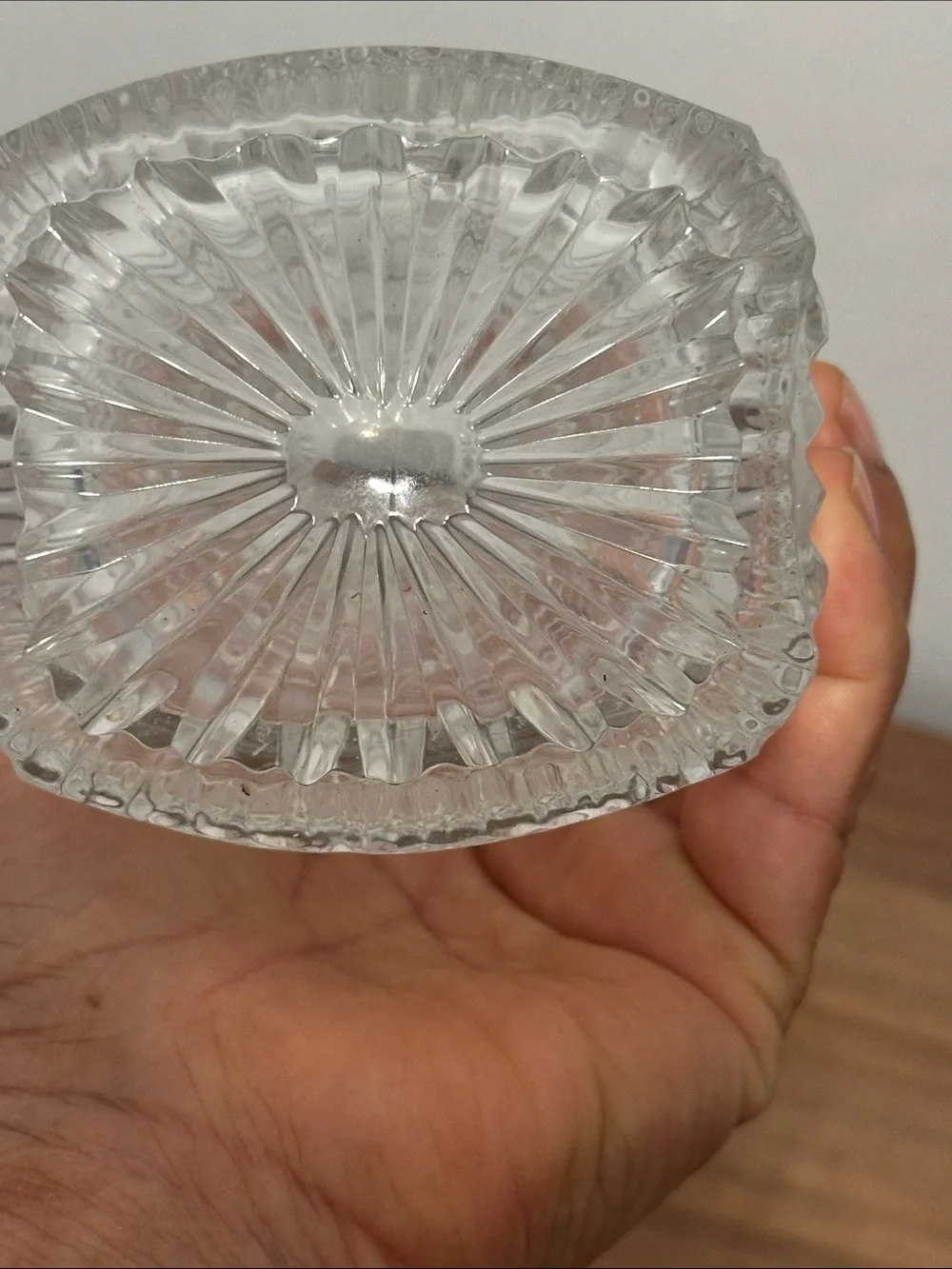 Vintage USSR 24% Lead Crystal Vase Cut Glass Elegant Botanical Floral Vase